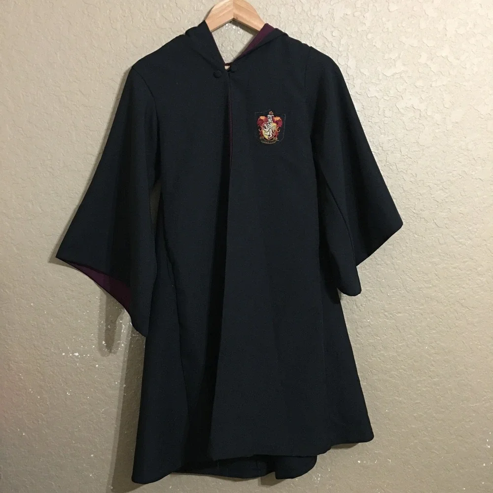 The Wizarding World of Harry Potter Gryffindor Robe XXXS Black Hooded Cloak
